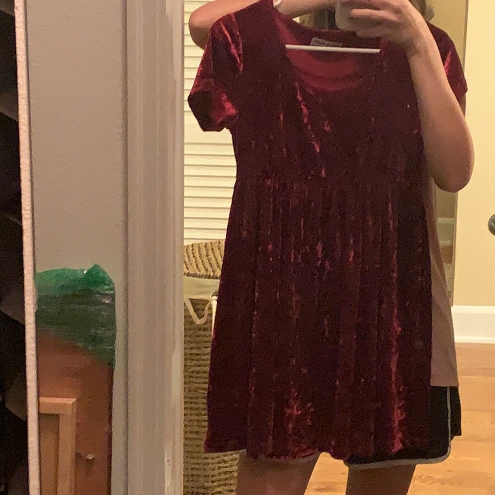 American Apparel Velvet Mini Dress